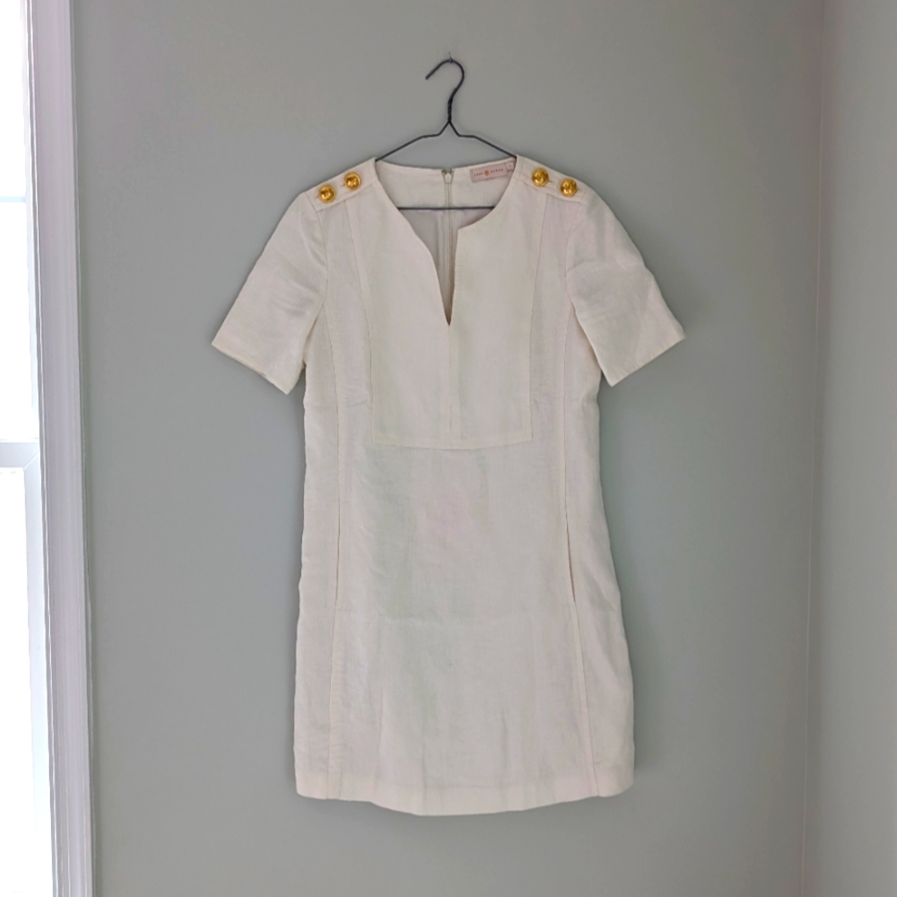 Tory Burch | White Linen Day Dress